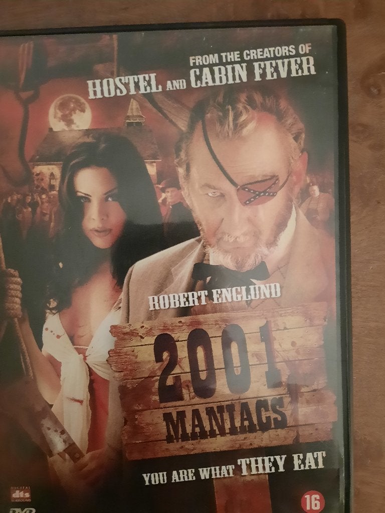 2001 MANIACS! Horror met Robert Englund Op DVD!, Vanaf 16 jaar, Ophalen of Verzenden, Zo goed als nieuw, Gore