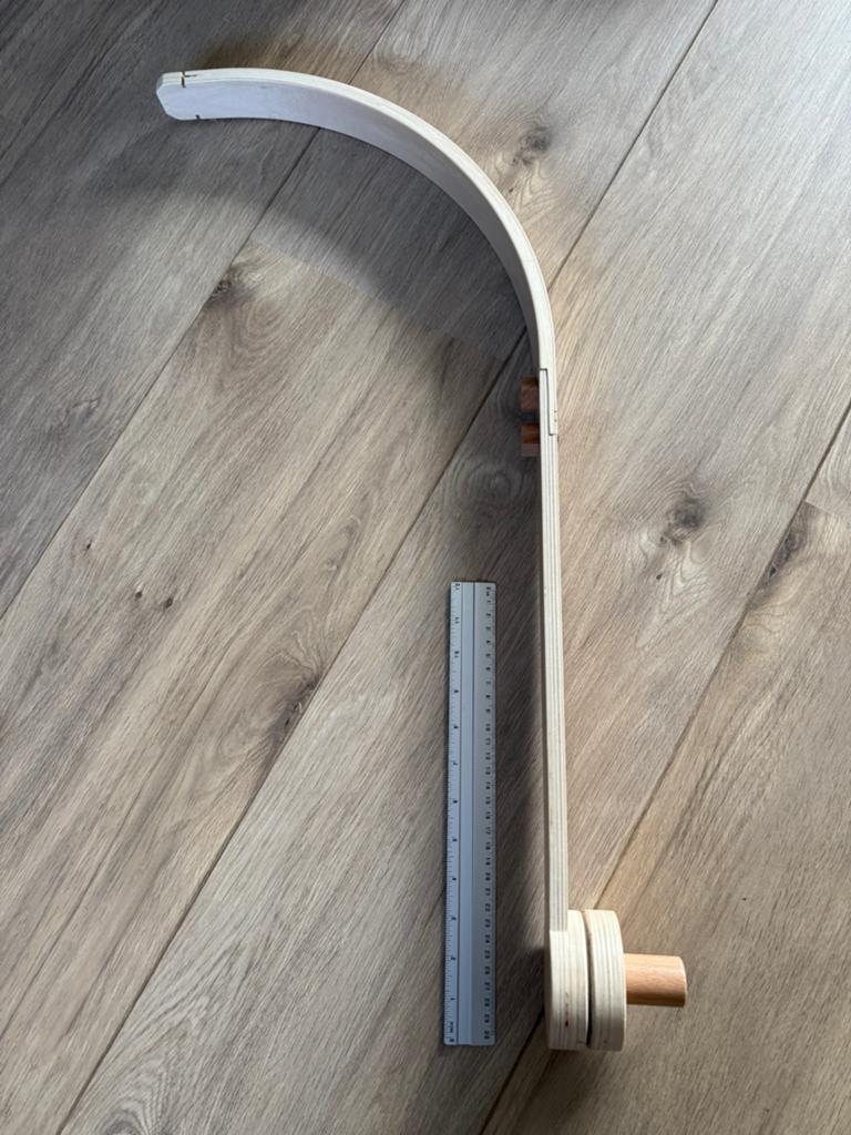 Houten boxmobiel houder, Ophalen of Verzenden, Zo goed als nieuw