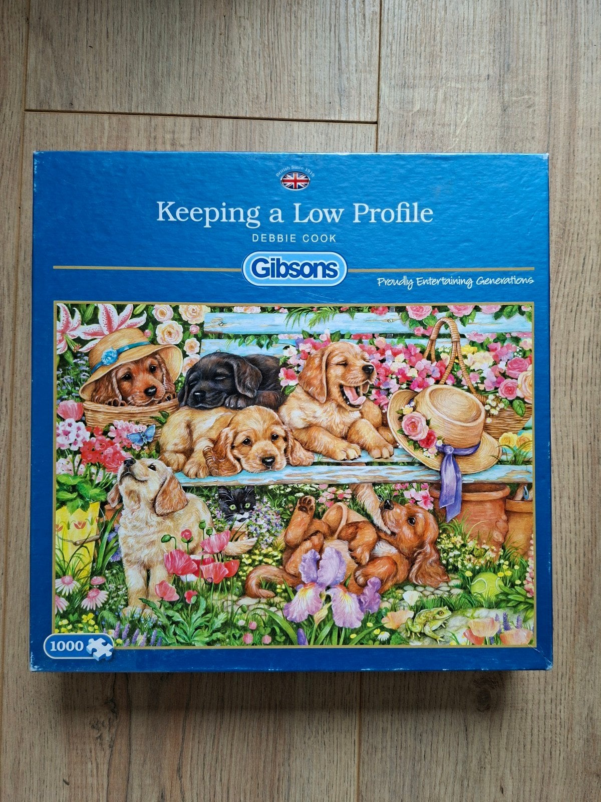 Gibbons hondenpuzzel 1000 stukjes, Hobby en Vrije tijd, Ophalen of Verzenden, 500 t/m 1500 stukjes, Zo goed als nieuw