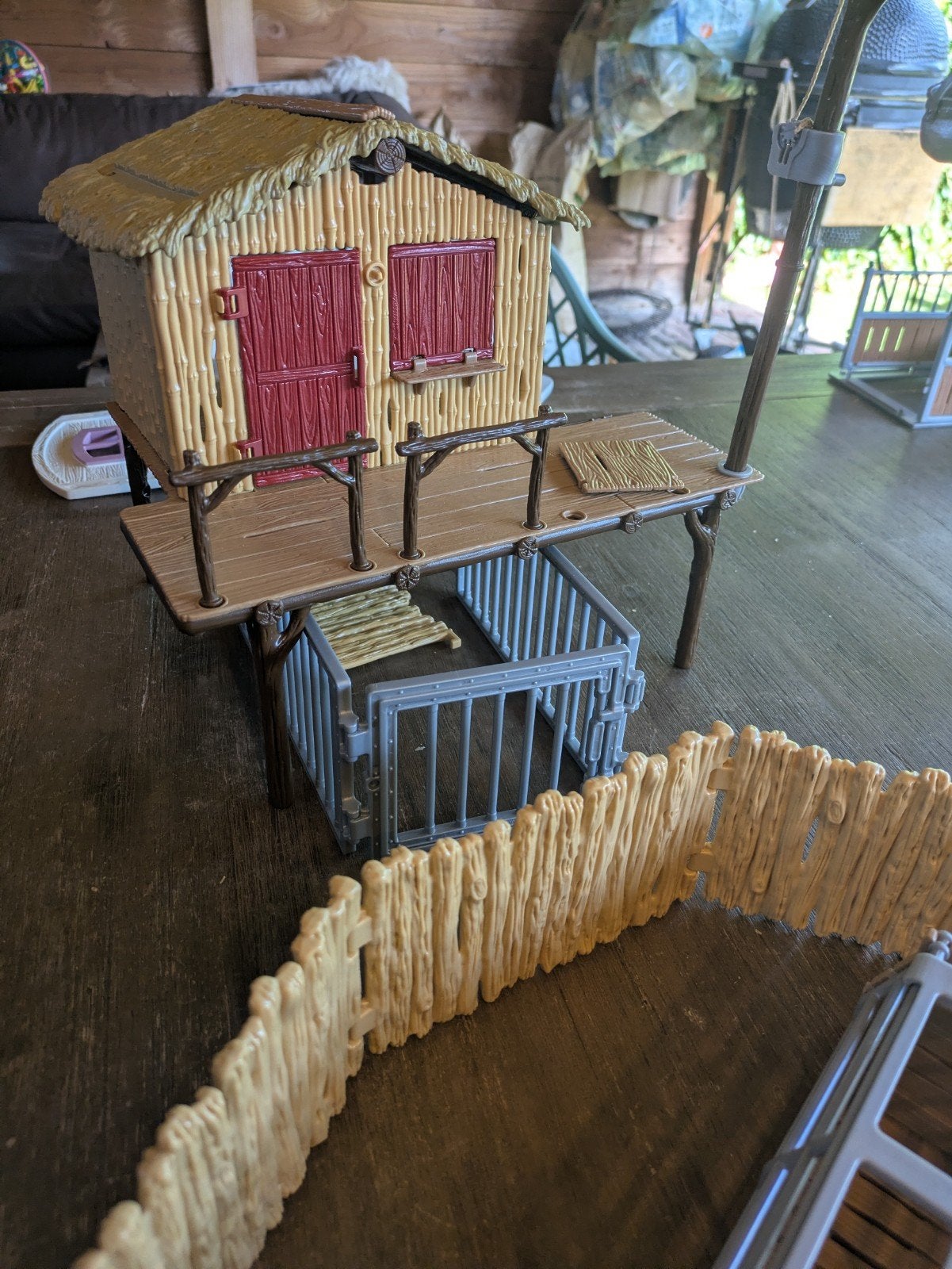Schleich Wild Life Avontuur Boomhut niet compleet, Ophalen, Jongen of Meisje