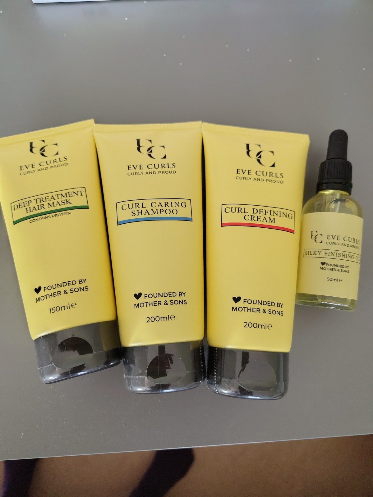 Eve Curls Haarverzorgingsset: Masker, Shampoo, Crème, Olie, Ophalen of Verzenden, Nieuw, Shampoo of Conditioner