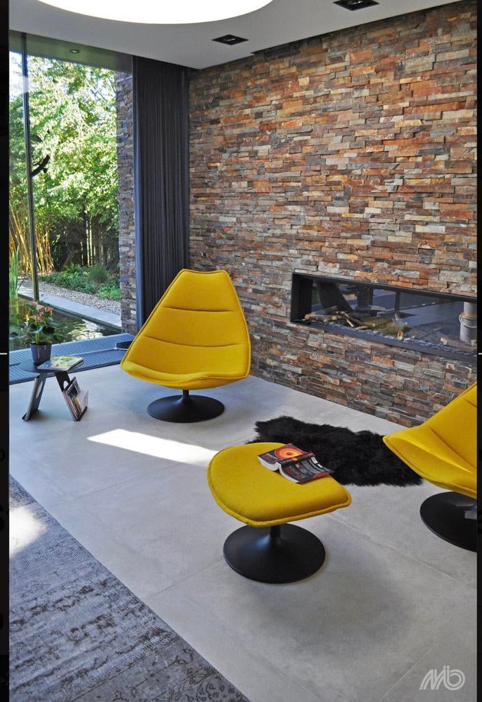 Natuursteen Stonepanels/Steenstrips 60x15 Rusty Slate, Ophalen, Wandtegels, Nieuw, Minder dan 20 cm