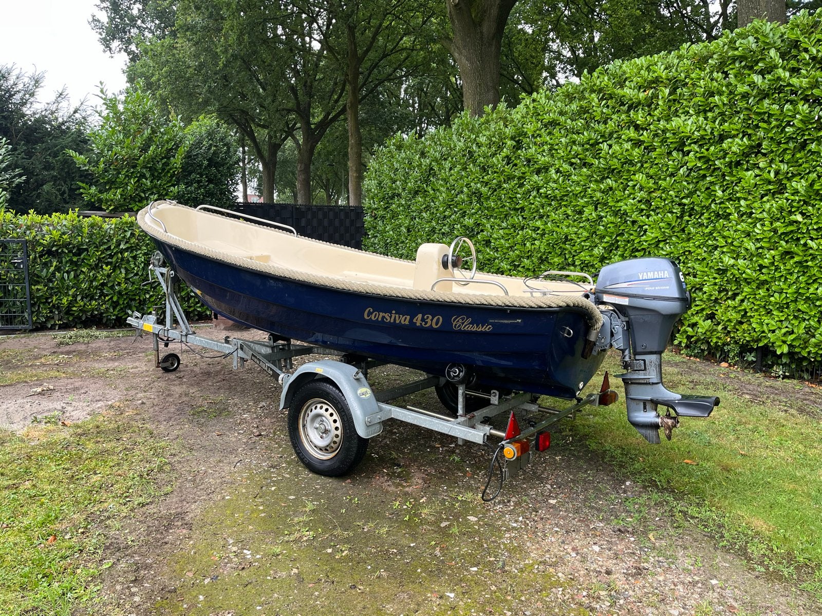 Corsiva 430 Classic Sloep met Yamaha Buitenboordmotor, Ophalen, Kussenset, Corsiva, Overige typen