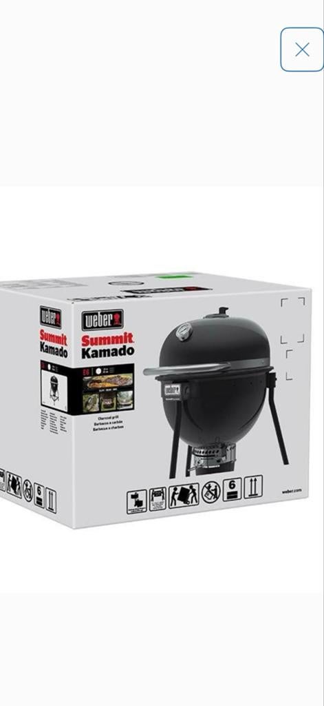 Weber Summit Kamado E6 Houtskoolbarbecue - Nieuw in doos, Ophalen, Nieuw