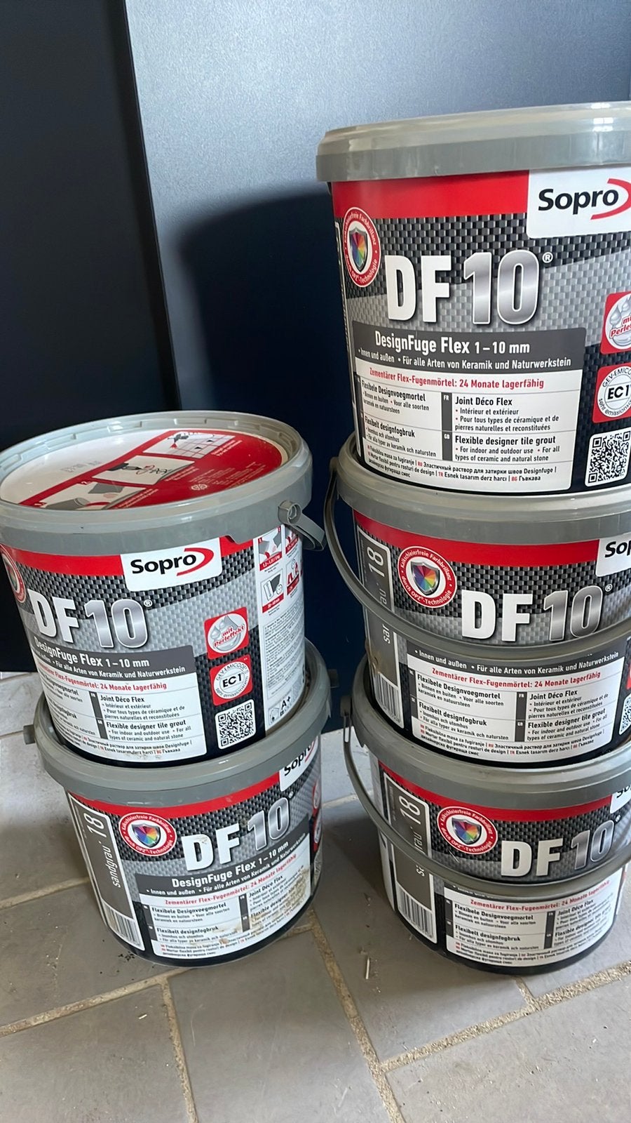 Design voegmortel sandgrau 18 4x5 kilo, Doe-het-zelf en Verbouw, Tegels, Ophalen, Overige materialen, Wandtegels, Minder dan 20 cm