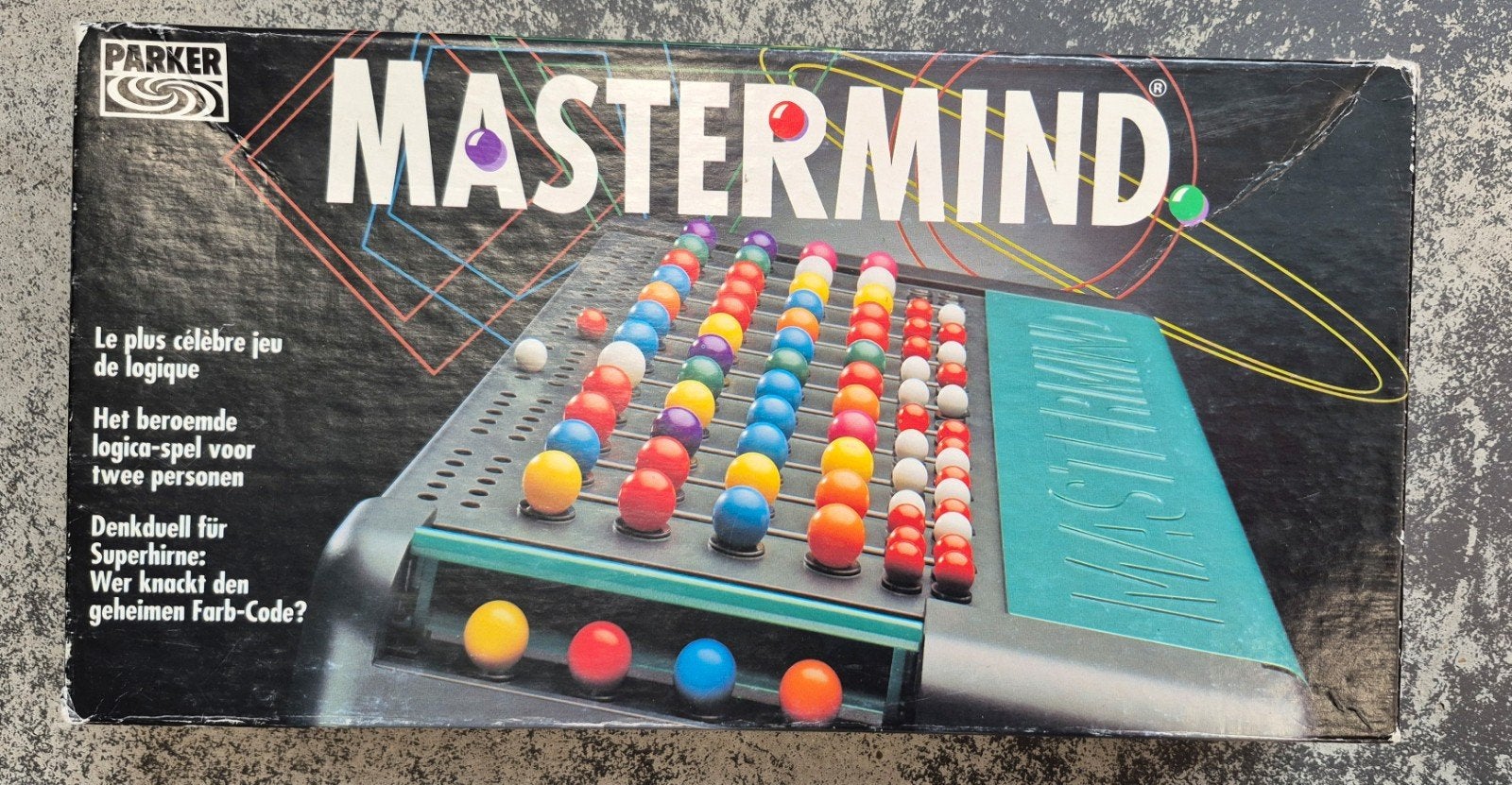 Mastermind van Parker - Kraak de kleurcode!, Een of twee spelers, Ophalen of Verzenden, Zo goed als nieuw, Parker
