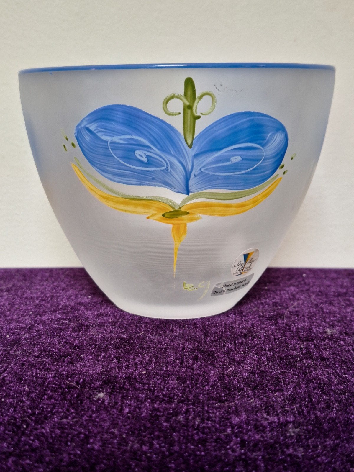 Lena Engman-Glazen Schaal-Hearts serie-gesigneerd/gelabeld, Ophalen of Verzenden
