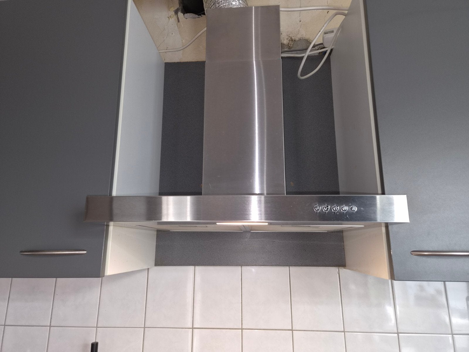 Afzuigkap 60cm maandag af te halen., Witgoed en Apparatuur, Ophalen, Zo goed als nieuw, 200 tot 400 m³ per uur, Wandschouwkap