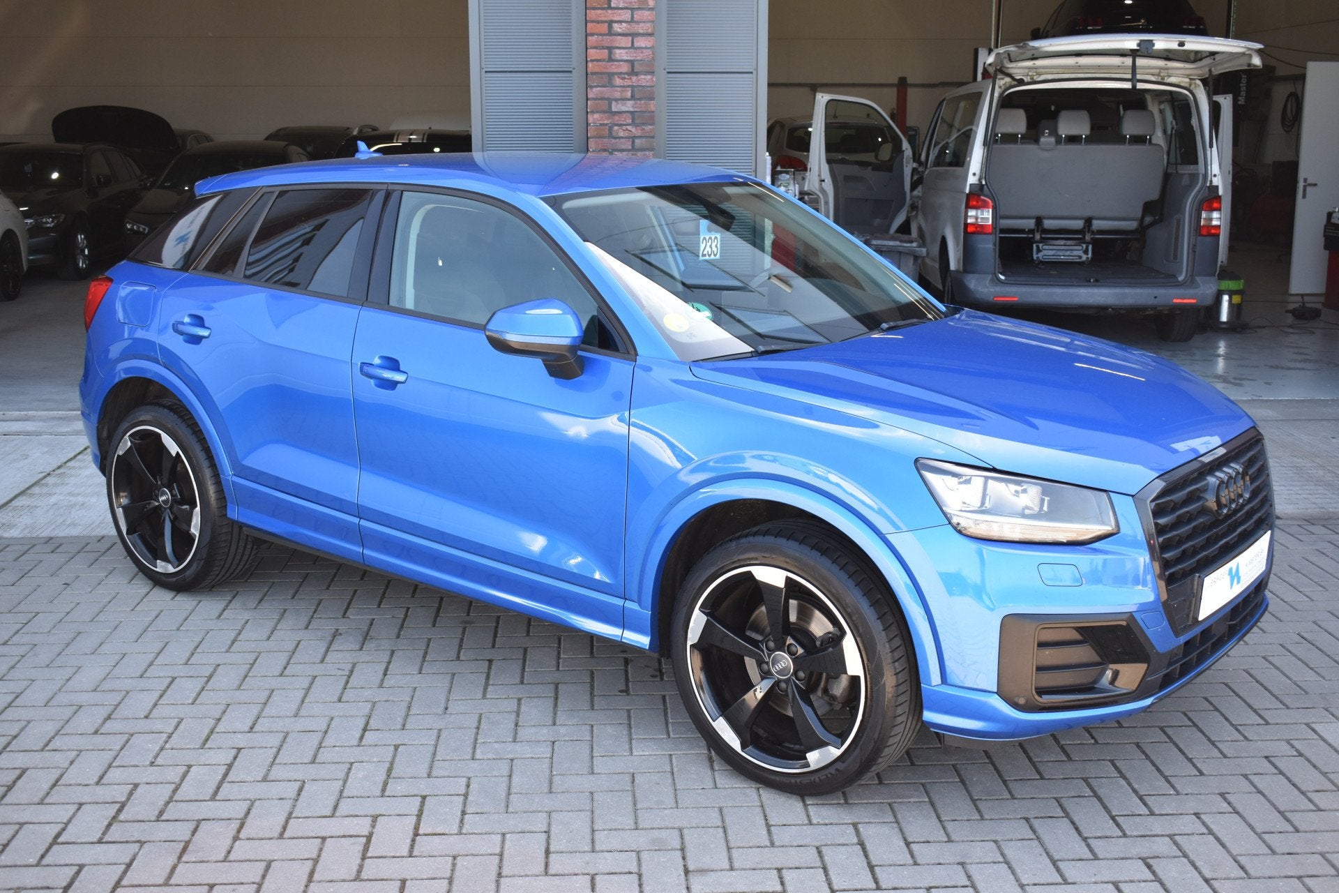 Audi Q2 1.6 TDI Sport Pro line S (bj 2017, automaat), Auto's, Audi, Stof, Gebruikt, 4 cilinders, Blauw