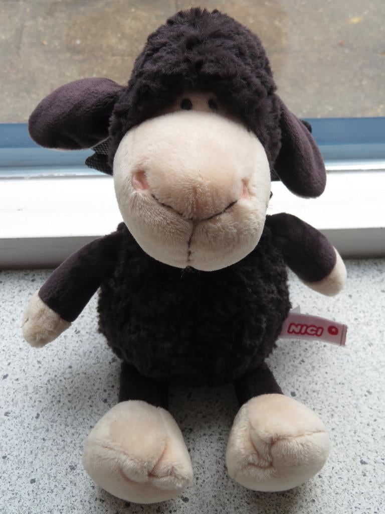 Schaap merk Nici antraciet/zwart kleurig met vleugels, NICI, Overige typen, Wasbaar, Zwart