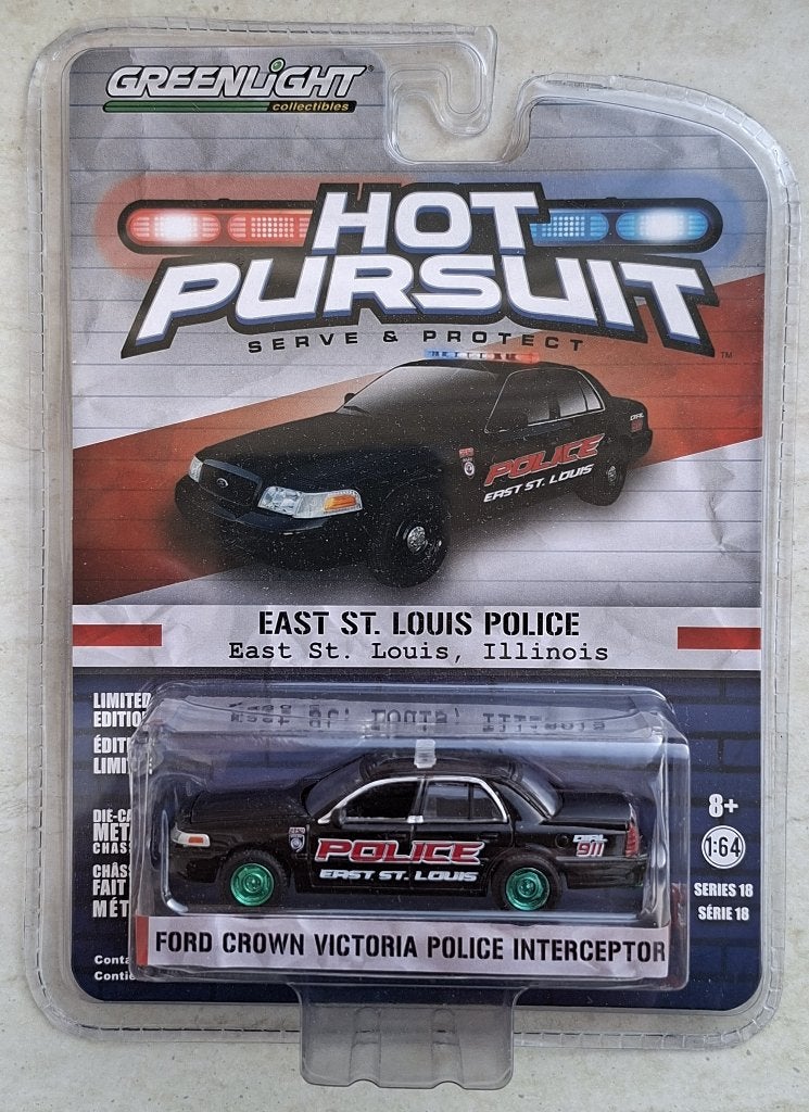 Ford Crown Victoria Police Greenlight 1/64 Chase St. Louis, Ophalen of Verzenden, Nieuw, Auto