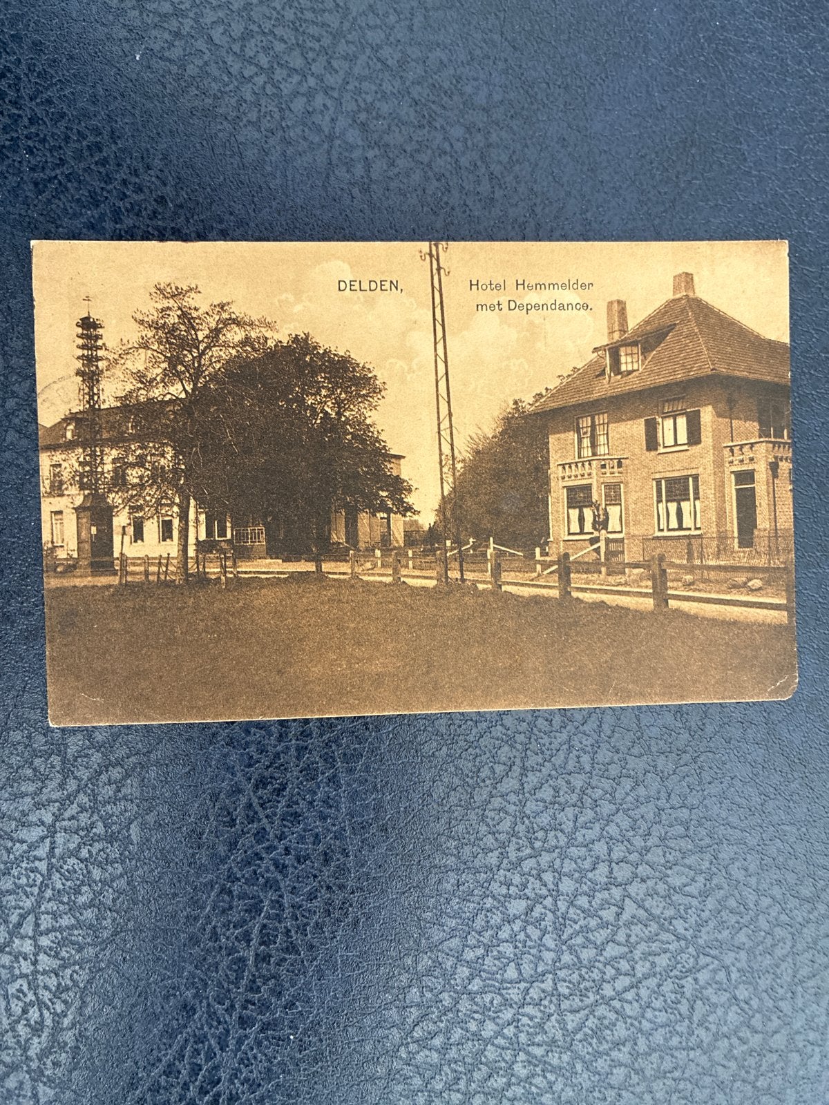 Oude Ansichtkaart Delden Hotel Hemmelder 1912, Verzamelen, Ophalen of Verzenden, Voor 1920, Gelopen, Overijssel