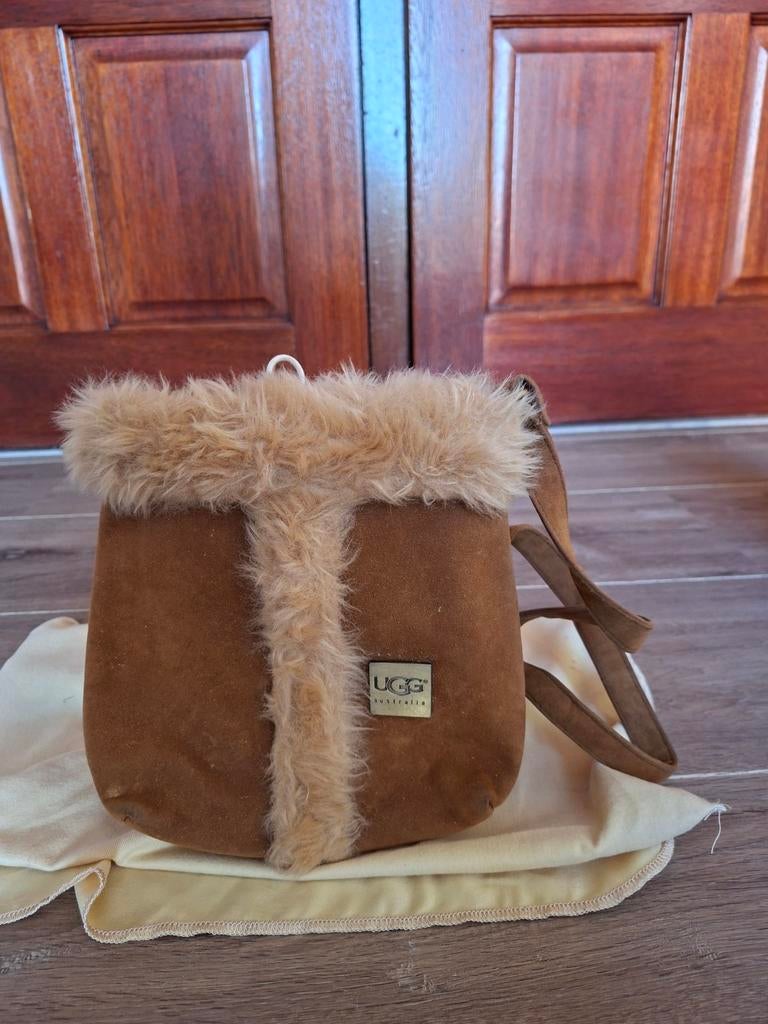 UGG tasje bruin met bont, Ophalen of Verzenden