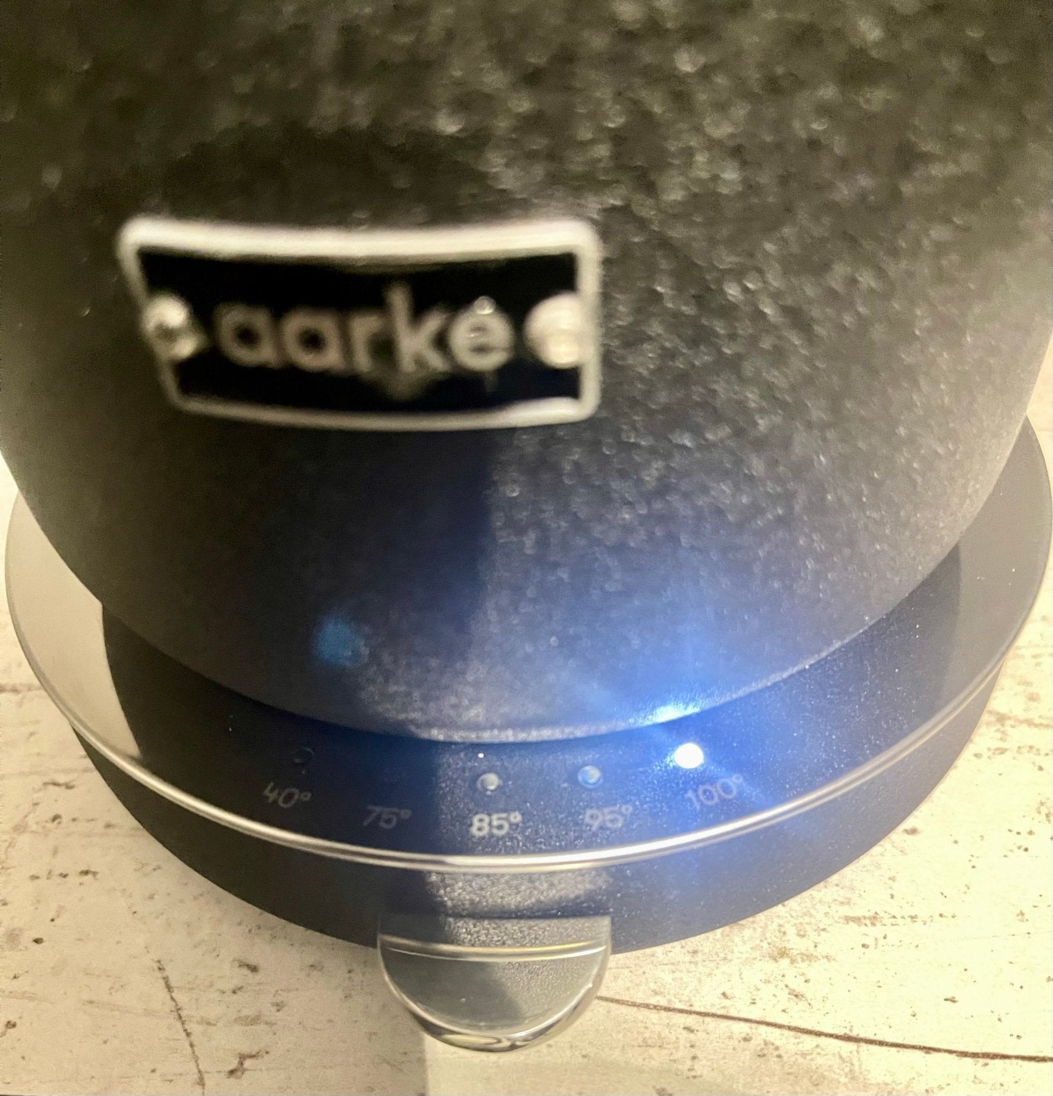 Aarke Kettle (Mat Zwart)  Waterkoker met Temperatuurregeling, Witgoed en Apparatuur, Waterkokers, Ophalen of Verzenden, Zo goed als nieuw