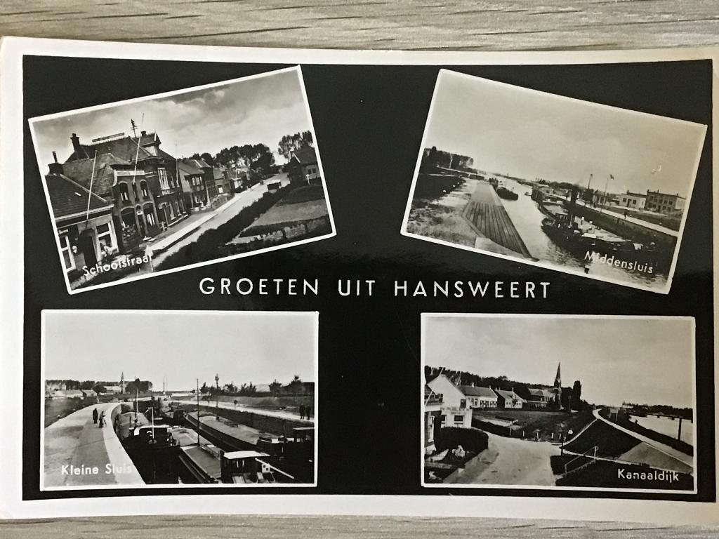 Hansweert Groeten uit 1953 4 Luik, Verzenden, 1940 tot 1960, Gelopen, Zeeland