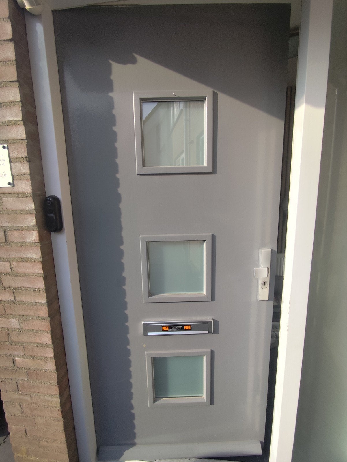 Buitendeur Cando ML885 met HR++ glas en 3-puntsslu, Doe-het-zelf en Verbouw, Ophalen, Gebruikt, 80 tot 100 cm, 215 cm of meer
