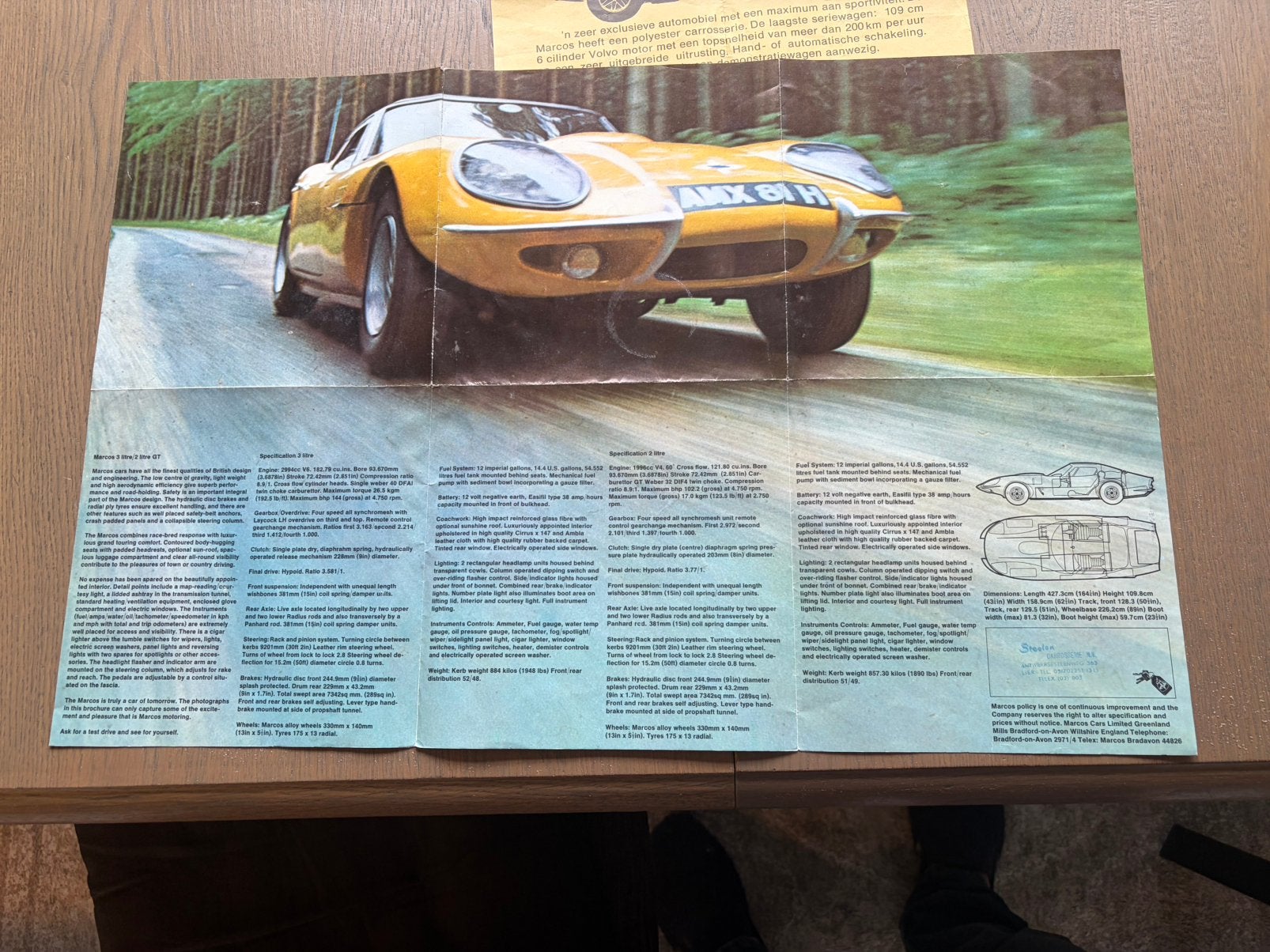 marcos folder, Overige merken, Gebruikt, Auto, 1:32 tot 1:50