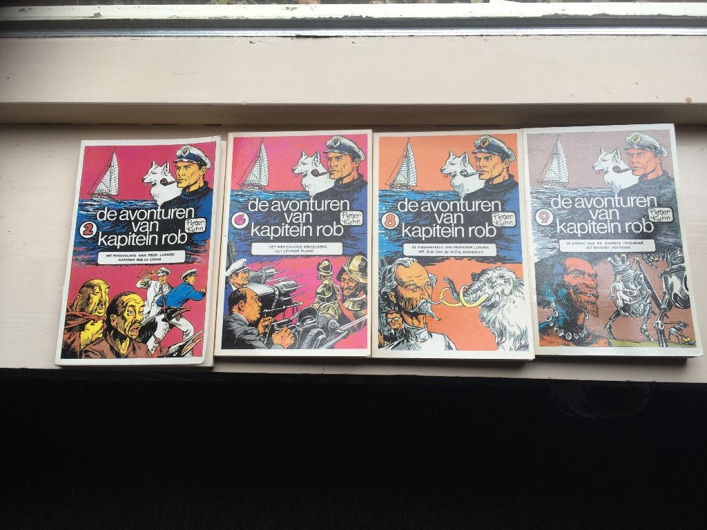 de avonturen van kapitein rob 4 stuks stripboek, Boeken, Meerdere stripboeken, Ophalen of Verzenden, Gelezen