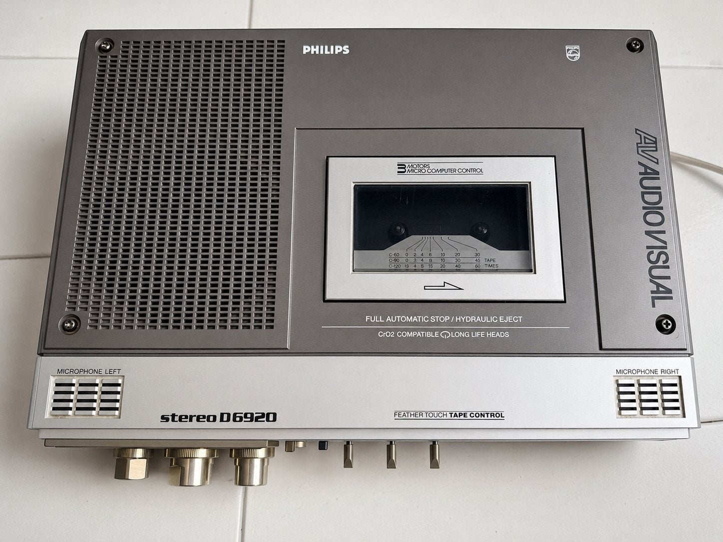 Philips D6920 vintage stereo cassetterecorder, Ophalen of Verzenden