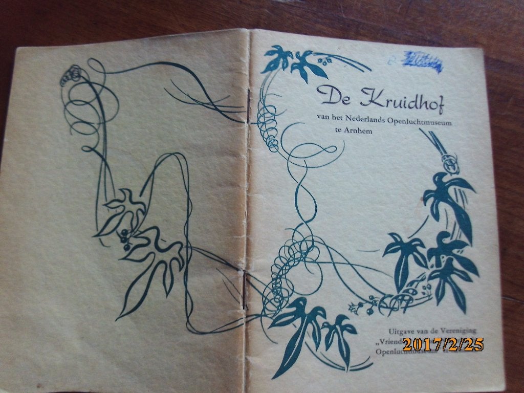 Arnhem Ned Openluchtmuseum blad De Kruidhof 1953 Vrienden, Ophalen of Verzenden, Gelezen, Wetenschap en Natuur
