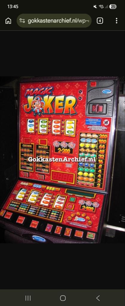 Gezocht Barcrest Magic Joker, Verzamelen, Automaten | Gokkasten en Fruitautomaten, Ophalen of Verzenden, Zo goed als nieuw
