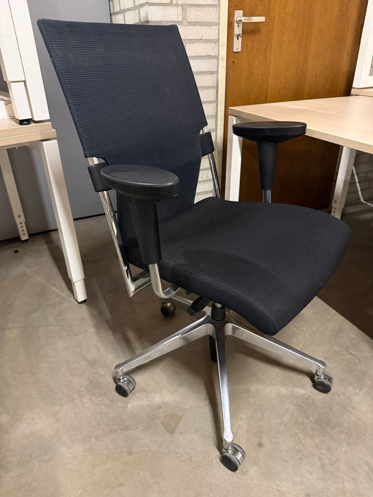 Complete Bureau Set: Verstelbare Stoel, Rolkastje, Bureau 80, Ophalen of Verzenden, In hoogte verstelbaar, Gebruikt, Overige typen