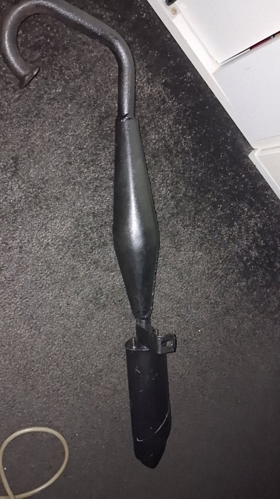Mini bijk uitlaat, Ophalen, Gebruikt