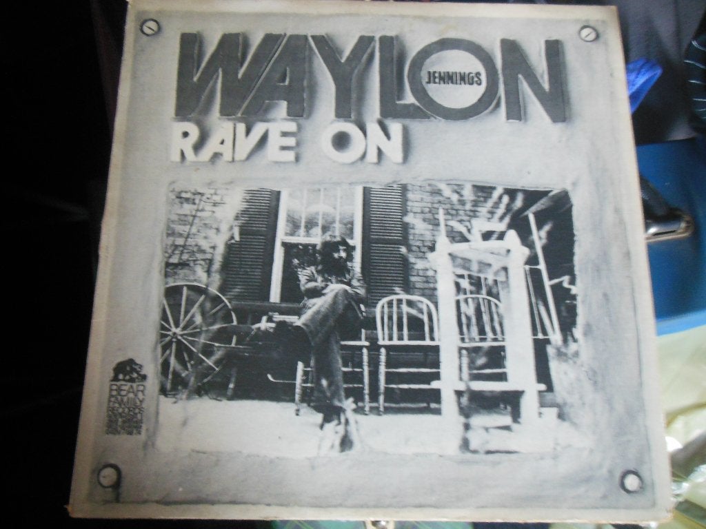 lp country pop rock waylon jennings album record rave on, LP, Gebruikt, Overige genres, Ophalen of Verzenden