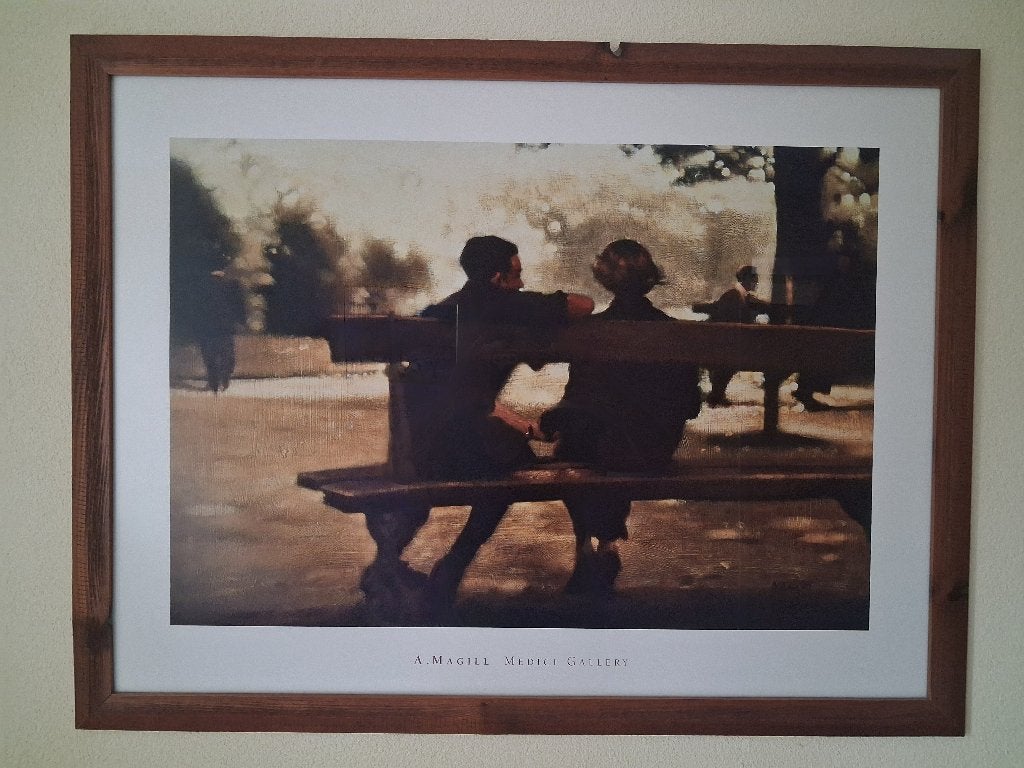 Kunstdruk "As the Leaves Fall" van Anne Magill, Ophalen, Portret of Personen, Realistisch, Print