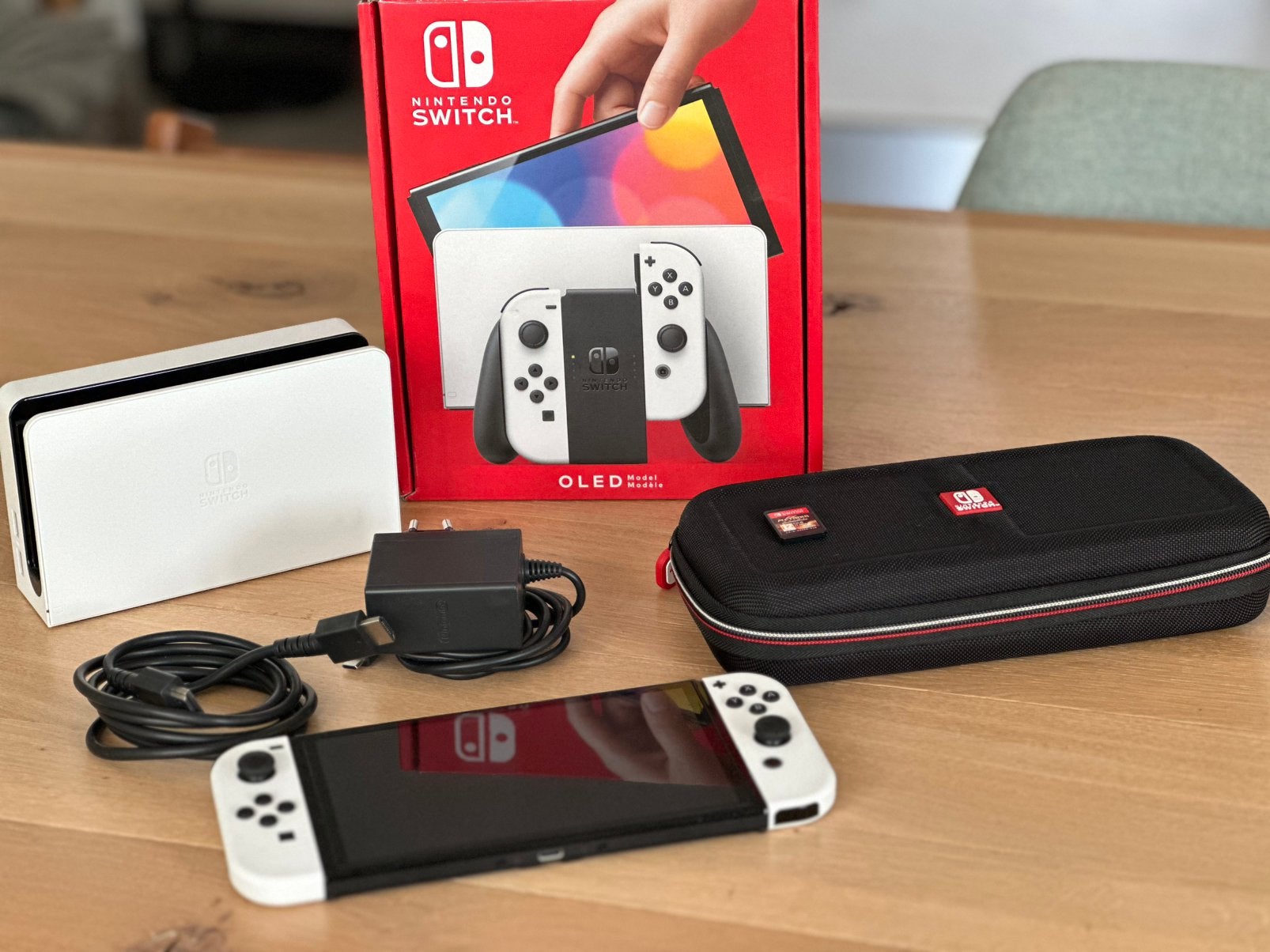 Nintendo Switch Oled - Metroid Prime - Lego Marvel - Zelda, Ophalen, Zo goed als nieuw, Met 1 controller, Switch OLED