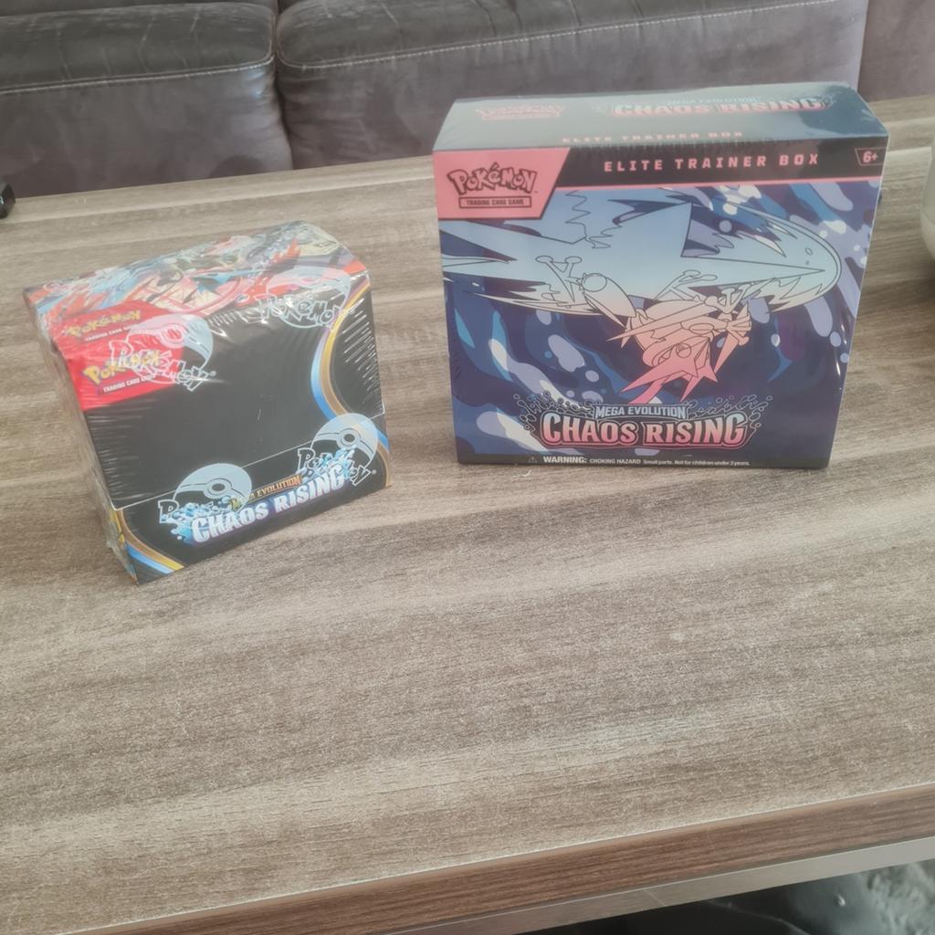 Chaos rising etb en booster box, Ophalen of Verzenden, Nieuw, Boosterbox, Foil