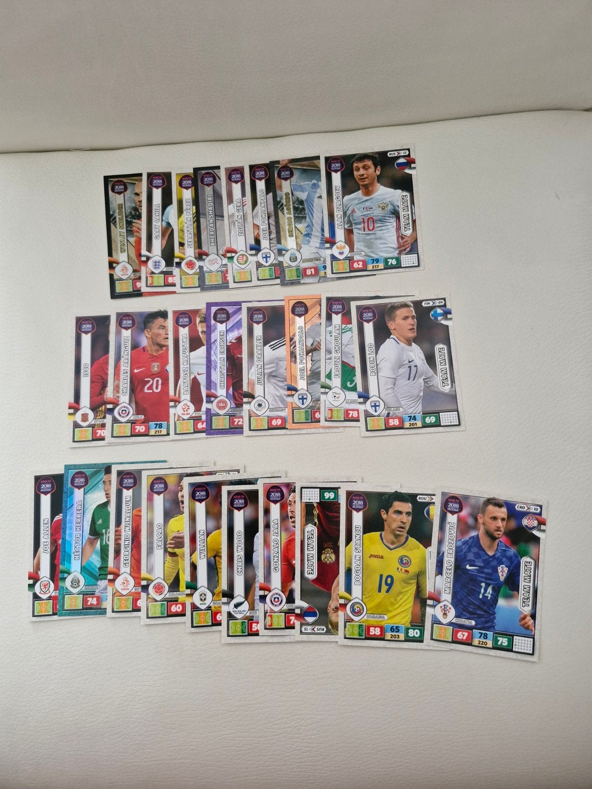 Panini Adrenalyn XL WK 2018 Rusland - 26 codes en kaarten, Ophalen of Verzenden, Gebruikt, Overige sporten, Spelerskaart