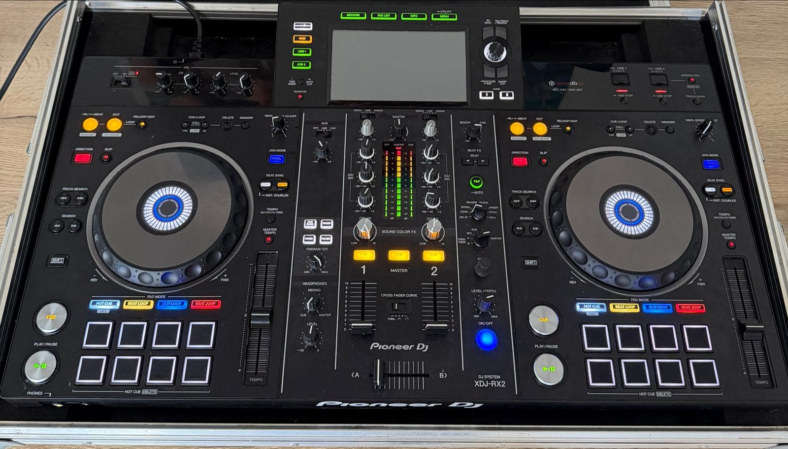 Pioneer XDJ-RX2 DJ-set met Innox flightcase, Ophalen of Verzenden, Zo goed als nieuw, Dj-set, Pioneer