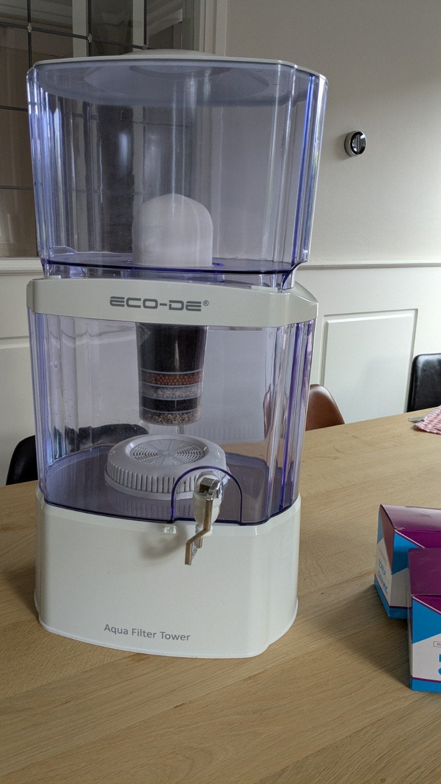 ECO-DE Aqua Filter Tower met 4 nieuwe dome filters, Ophalen of Verzenden, Gebruikt