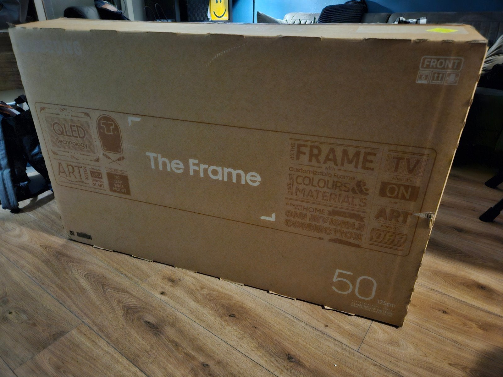 THE FRAME 50" QLED 4k smart tv samsung, Ophalen, QLED, 50 Hz, Zo goed als nieuw