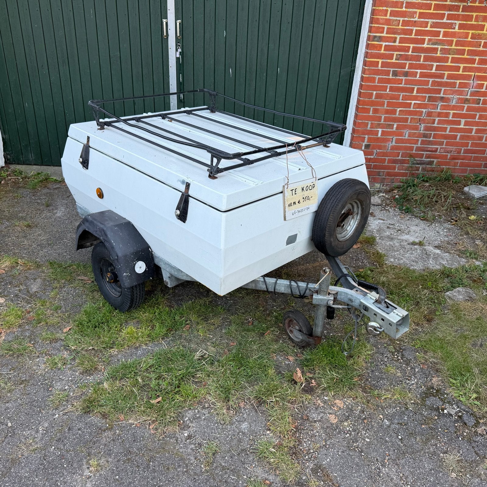 Metalen bagagewagen / viskar, Ophalen of Verzenden, Gebruikt