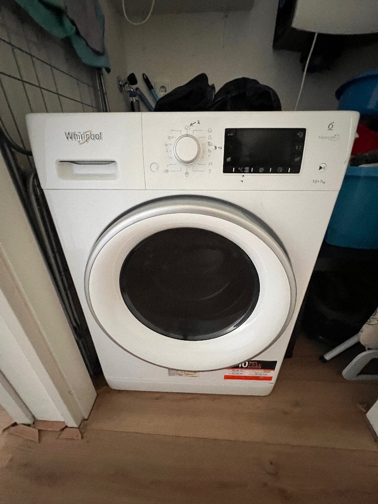 Whirlpool 10kg Washer Dryer – 1600 rpm – Excellent Condition, 8 tot 10 kg, Ophalen, Zo goed als nieuw, Minder dan 85 cm