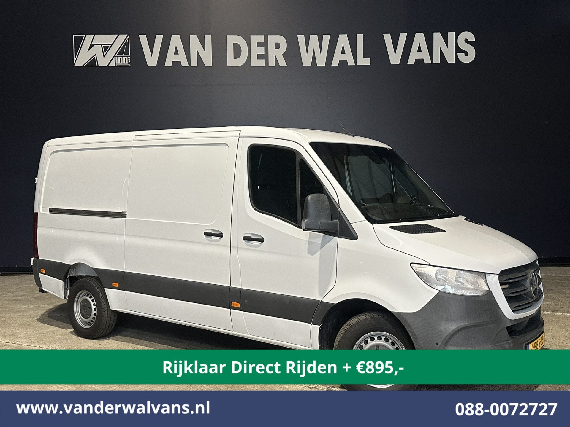 Mercedes-Benz Sprinter 316 CDI 163pk 3500kg Trekhaak *Rijkla, Gebruikt, 4 cilinders, Wit, Bedrijf