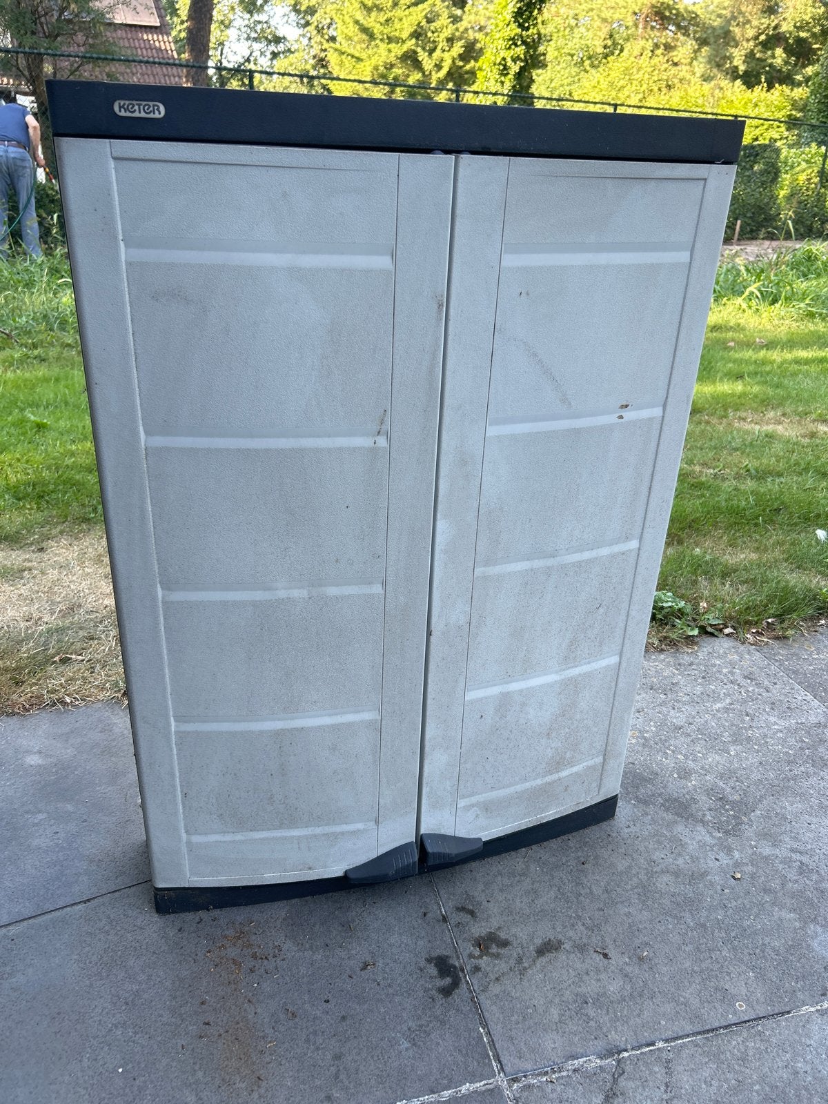 Keter kunststof opbergkast 66x90 cm, Ophalen, Gebruikt, Kunststof, Overige typen