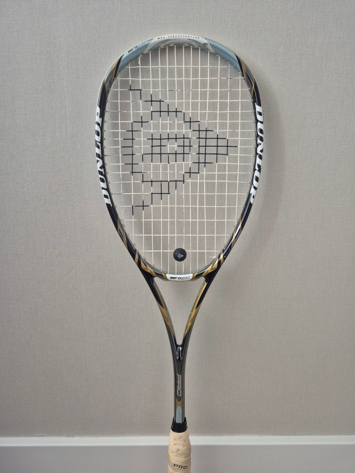 Squashracket Dunlop Aerogel 4D squash racket, L00, Ophalen of Verzenden, Zo goed als nieuw, Racket