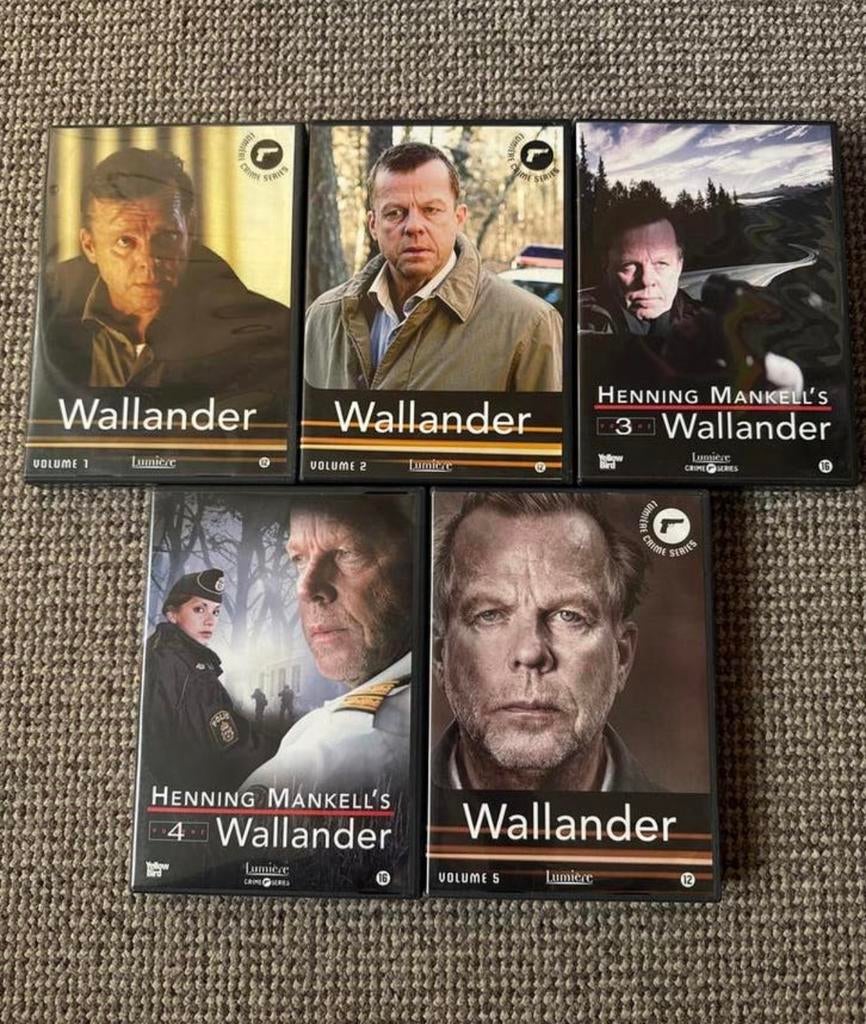Wallander complete serie - Seizoen 1 t/m 5 (NLO), Vanaf 16 jaar, Boxset, Ophalen of Verzenden, Zo goed als nieuw