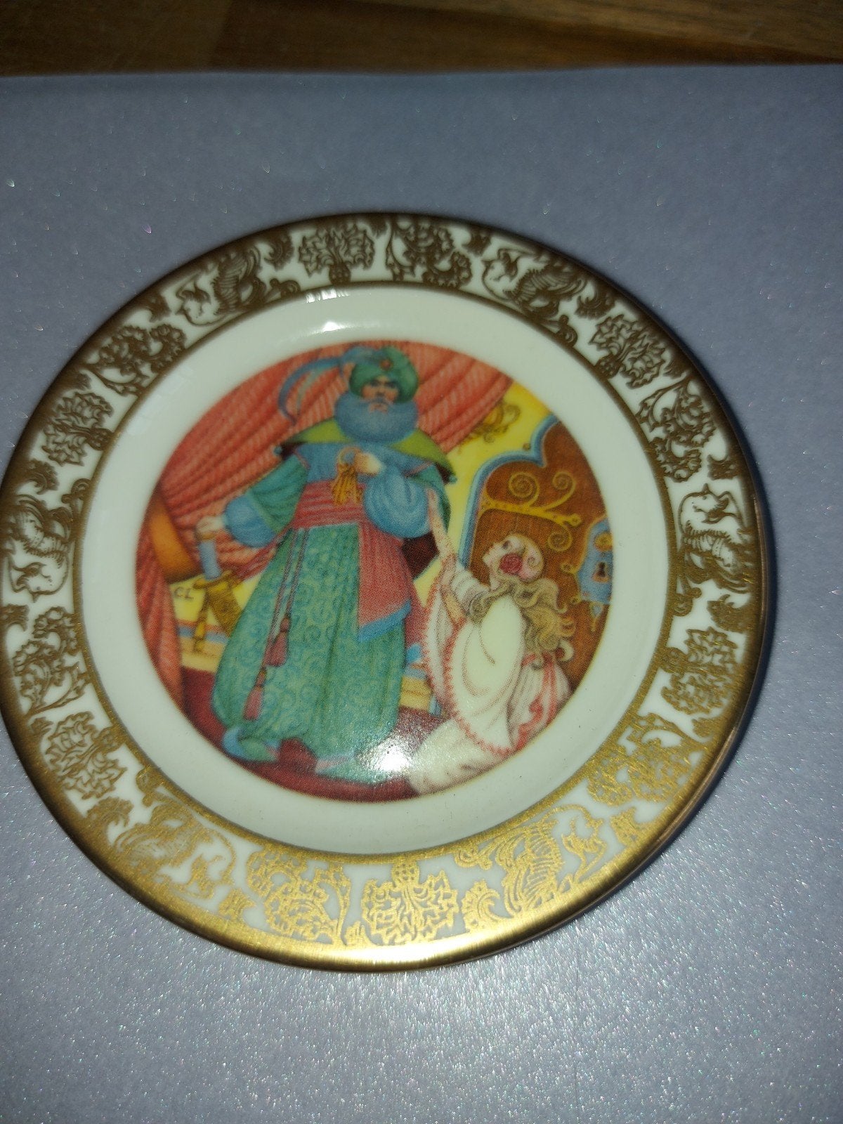 Franklin Porcelain: De Beste Geliefde Sprookjes Mini Borden, Ophalen of Verzenden