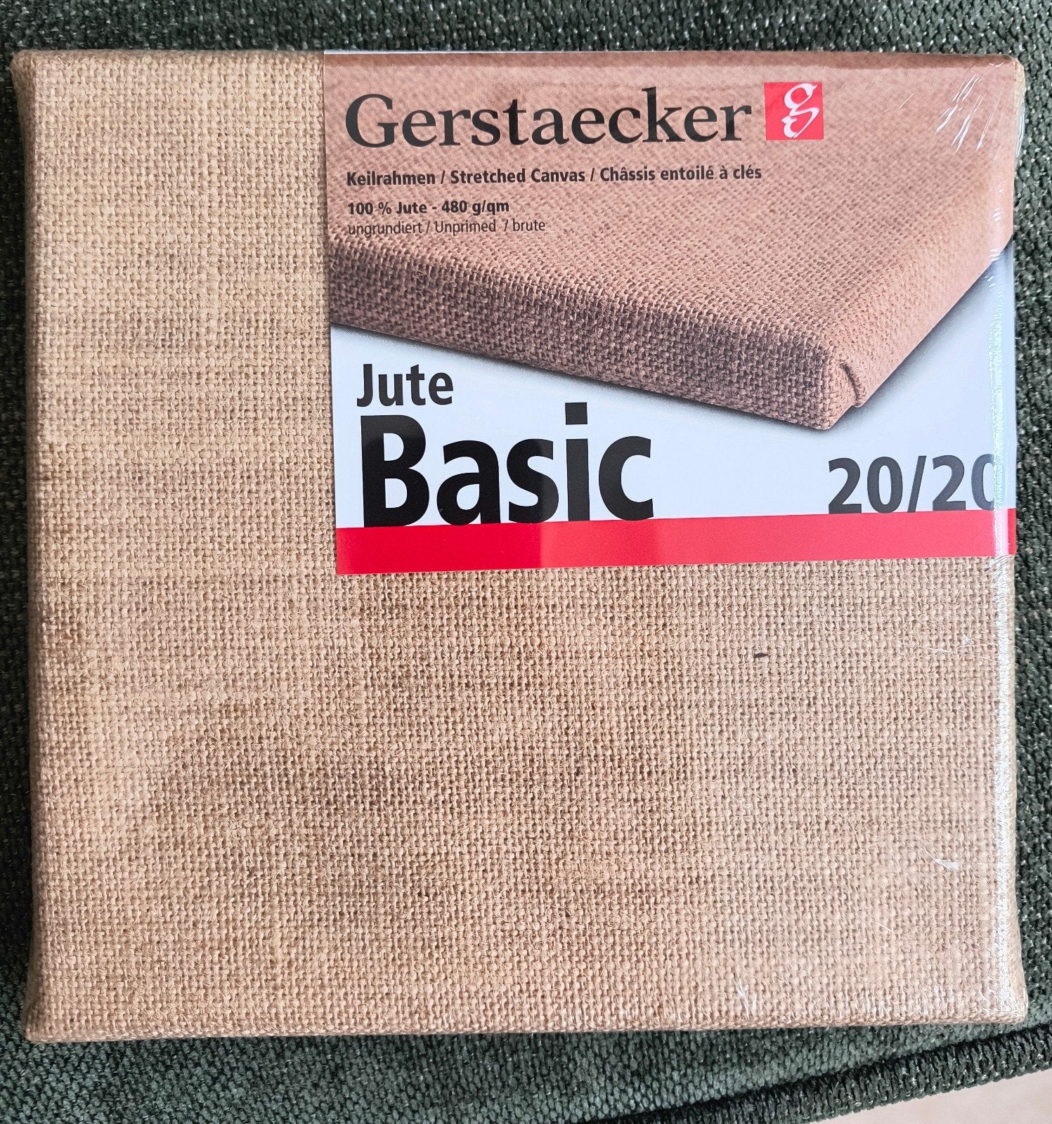 Gerstaecker 12 stuks Jute Basic Keilrahmen 20x20 cm, Ophalen, Nieuw, Doek