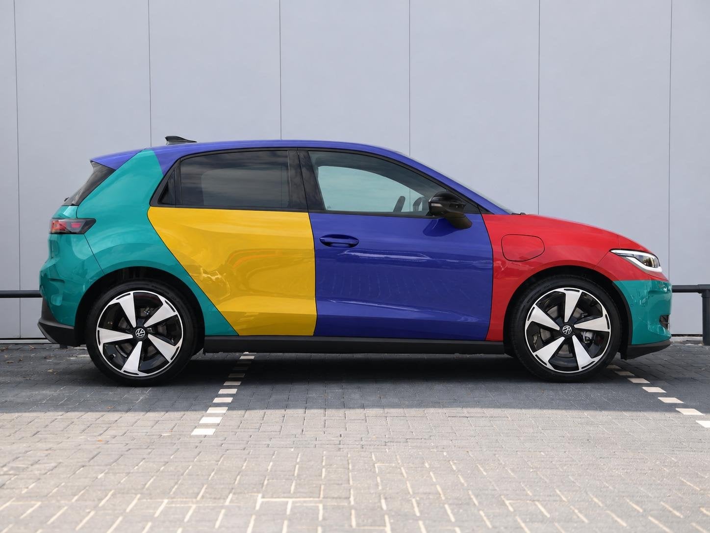 Volkswagen ID. Polo Harlekin Style First Edition 52 kWh 211, Auto's, Stof, Blauw, 1476 kg, 442 km
