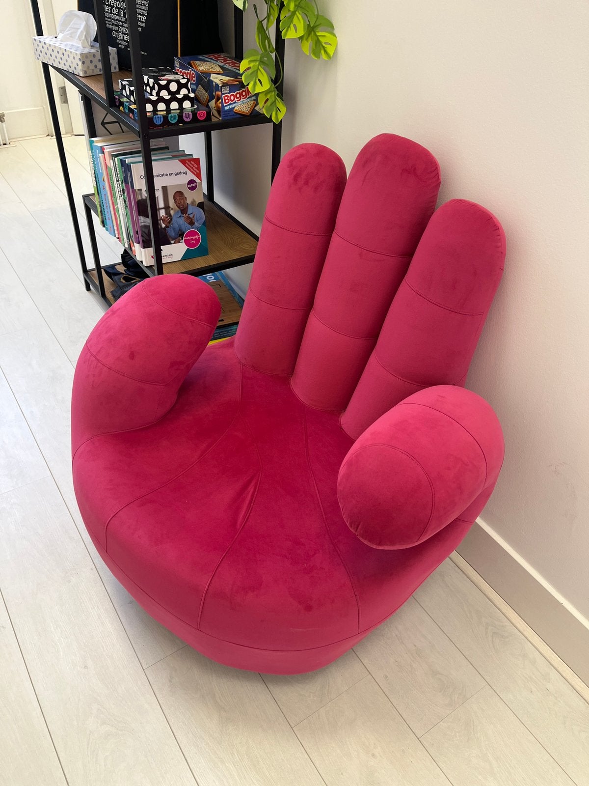 2 roze fautuils Vente-Unique, Huis en Inrichting, Fauteuils, Ophalen, Design, 75 tot 100 cm, Zo goed als nieuw