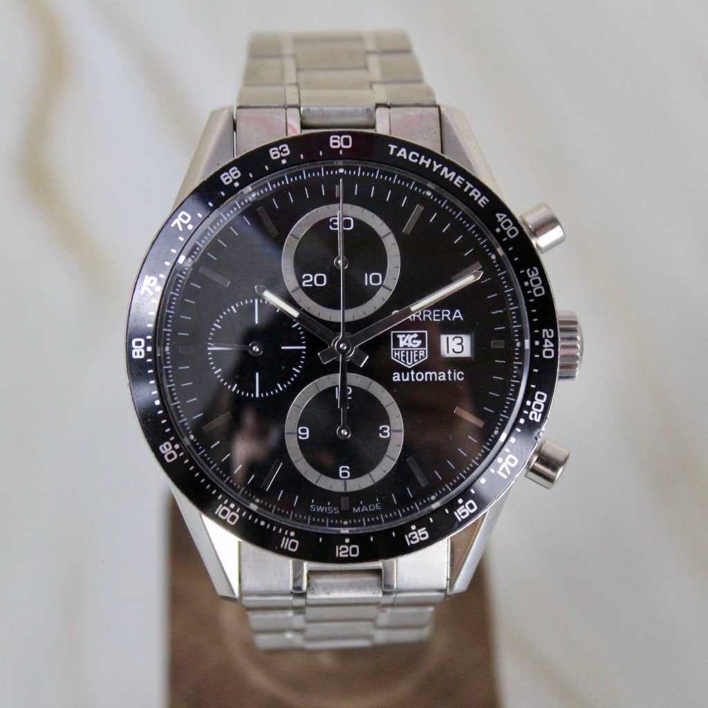Tag Heuer Carrera 16 - CV2010 - Extra band, Staal, Tag Heuer, Gebruikt, Tag Heuer