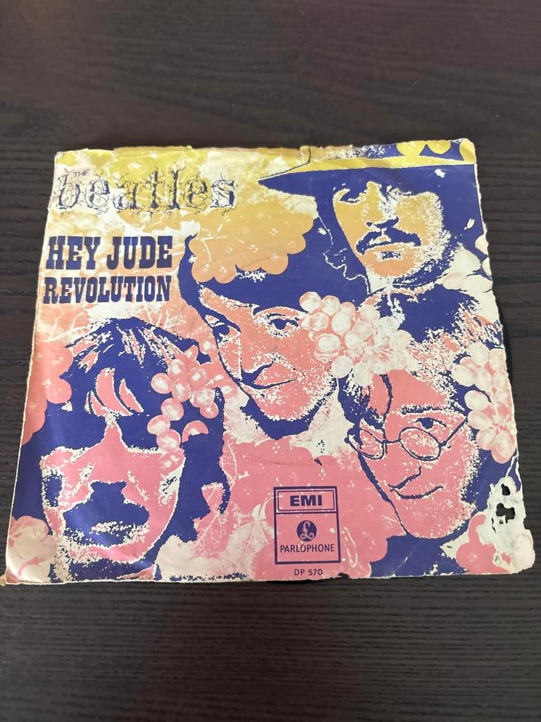 The Beatles - Hey Jude / Revolution Single (1968), Ophalen, Gebruikt, Originele persing, 7 inch