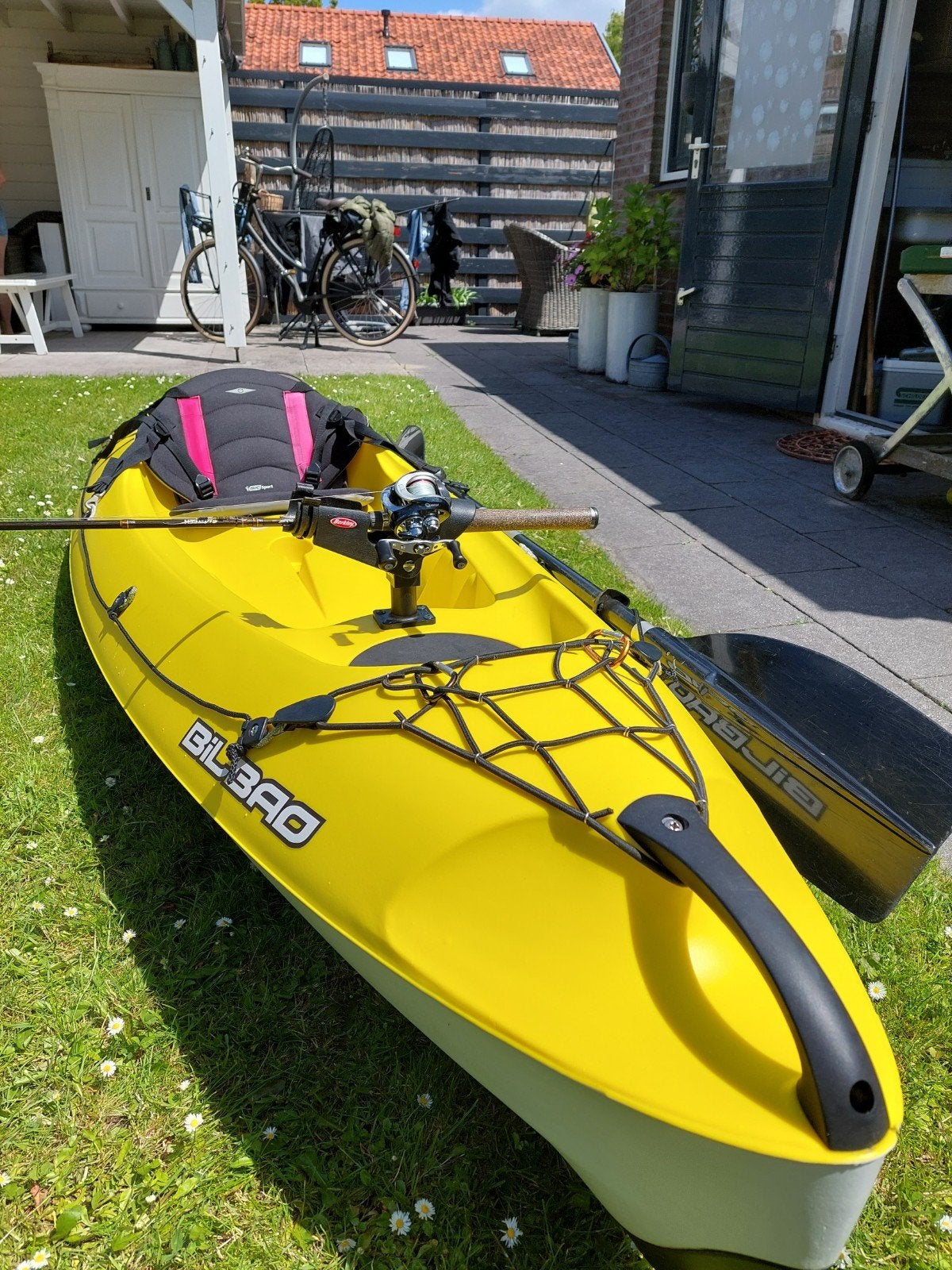 Bic Bilbao Kajak met stoelzitting en hengelsteun, Watersport en Boten, Ophalen, Gebruikt, 1-persoons