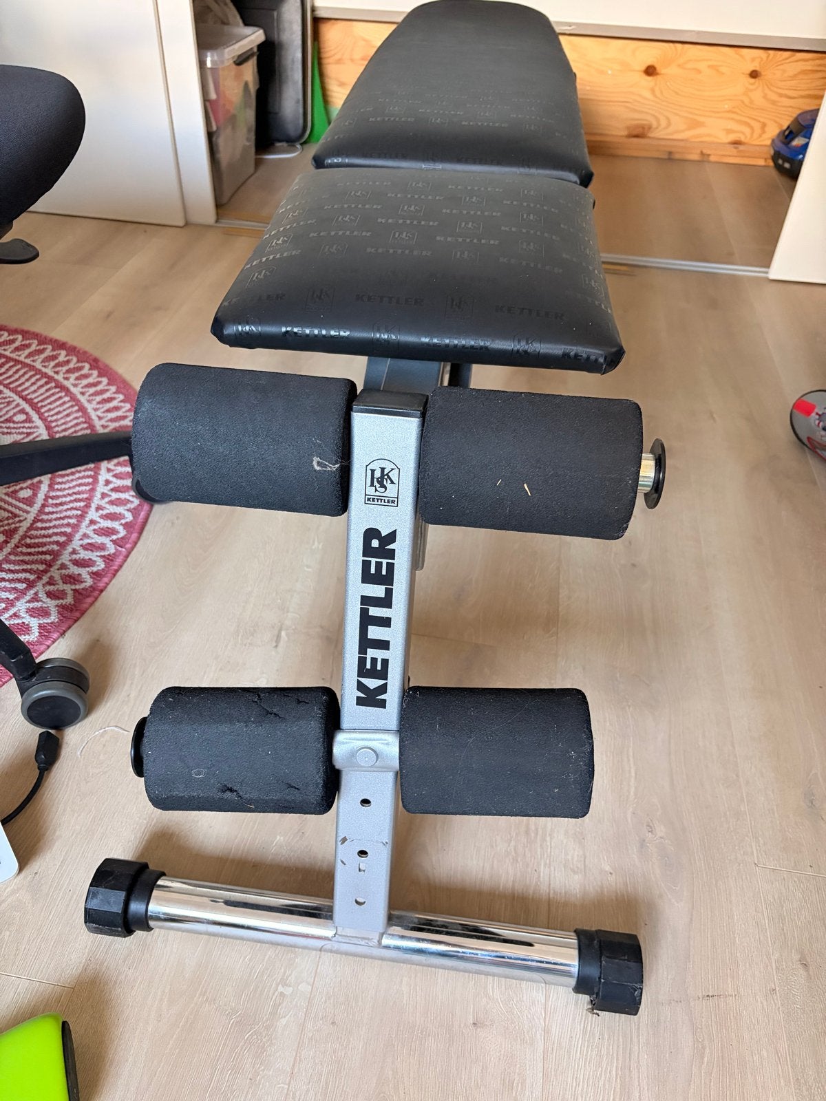 Kettler halterbank/fitnessbank - Perfect voor thuistraining, Ophalen, Gebruikt, Overige typen, Buik