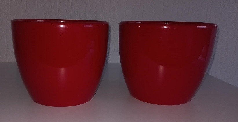 Bloempotten, Rond, Binnen, Ophalen of Verzenden, Zo goed als nieuw